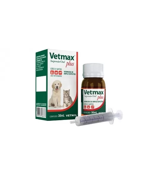 VETMAX PLUS SUSPENSÃO 30ML