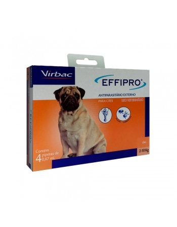 EFFIPRO CÃES 2 - 10KG - CX C/ 4 PIPETAS