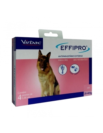 EFFIPRO CAES 20-40 KG - CX C/ 4 PIPETAS