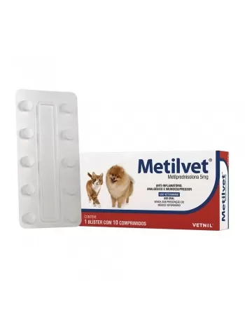 METILVET 5MG 10 COMP