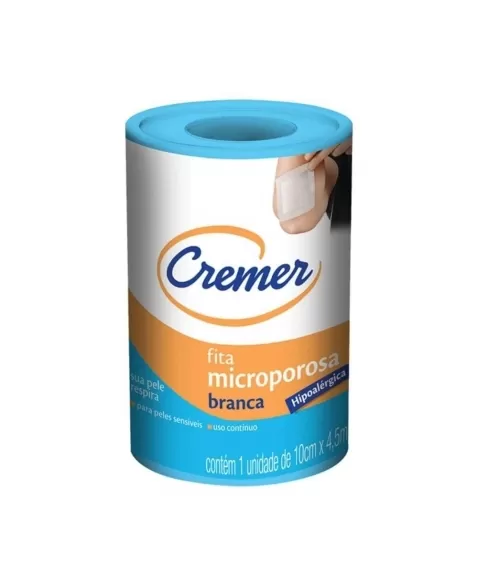 ESPARADRAPO HIP. BRANCO MISSNER 10CM X 4,5M SEM LATEX