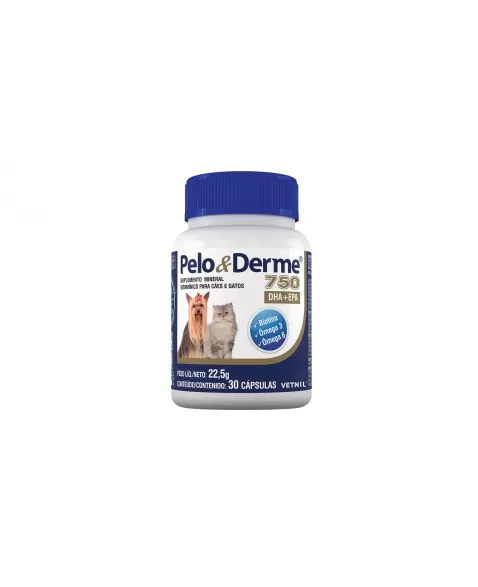 PELO E DERME 750MG DHA+EPA 30CAP