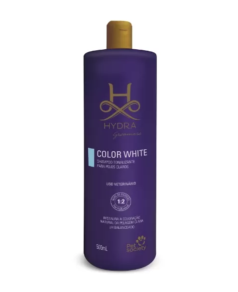 HYDRA GROOMERS COLOR WHITE SHAMPOO 500ML