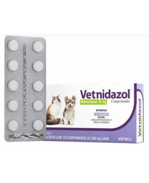 VETNIDAZOL 75MG 10COMP